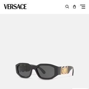 Authentic Versace Sunglasses with Gold Accents Medusa